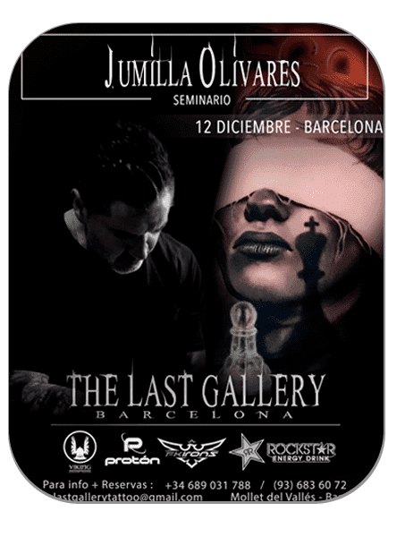 Seminario Jumilla Olivares en The last gallery tattoo Studio , Mollet del Vallès , Barcelona