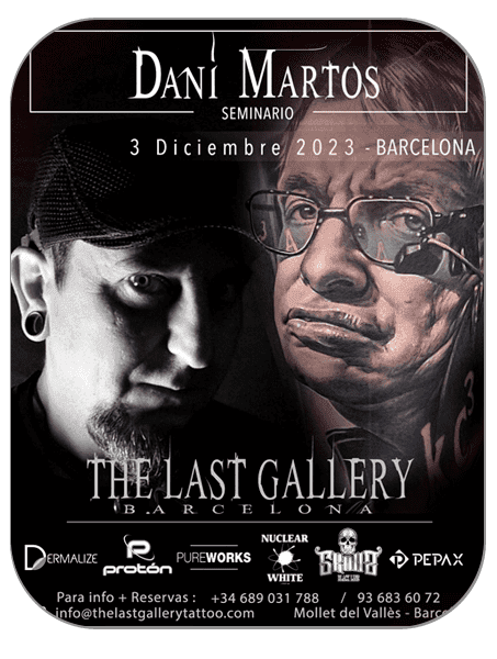 Seminario Dani Martos en The last gallery tattoo Studio , Mollet del Vallès , Barcelona